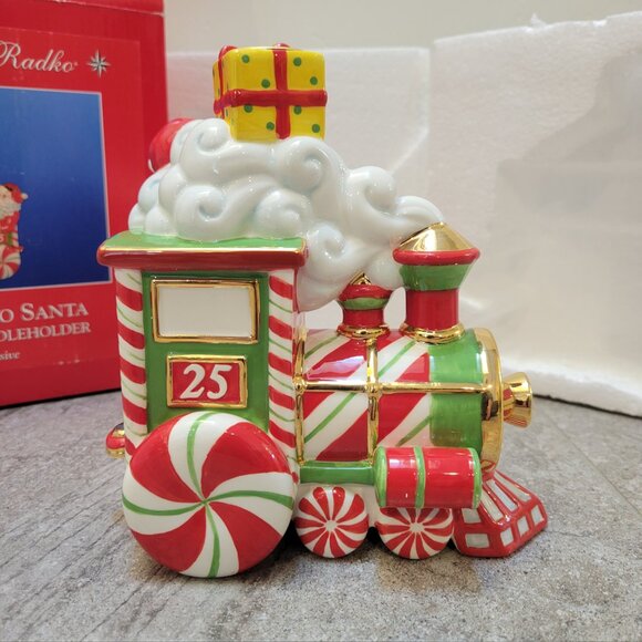 Christopher Radko Letters To Santa Santa Candle Holder Train Christmas Holiday - Picture 4 of 10